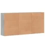 Aparadores 3 uds madera de ingeniería gris hormigón 60x31x84 cm by , Sideboards - Ref: Foro24-3276577, Price: 212,73 €, Disco...