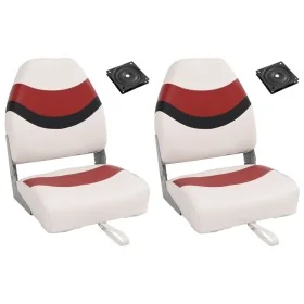 Set de asientos plegables para barco 4 uds con respaldo alto de , Embarcaciones - Ref: Foro24-3284321, Precio: 175,84 €, Desc...