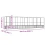 Pajarera con extensión de acero color plateado 834,5x107x212 cm by , Feet and bird cages - Ref: Foro24-3214269, Price: 896,83...