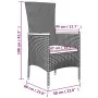 Set de comedor de jardín 11 pzas y cojines ratán sintético gris von , Gartensets - Ref: Foro24-3277559, Preis: 1,00 €, Rabatt...