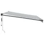 Toldo retráctil aluminio y tela gris antracita y blanco 4,5x3 m von , Markisen - Ref: Foro24-3216121, Preis: 371,24 €, Rabatt...