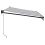 Toldo retráctil aluminio y tela antracita y blanco 3,5x2,5 m von , Markisen - Ref: Foro24-3216109, Preis: 220,26 €, Rabatt: -5%%