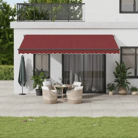 Toldo retráctil manual burdeos 500x300 cm von , Markisen - Ref: Foro24-3215302, Preis: 343,01 €, Rabatt: -5%%