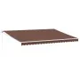 Toldo retráctil manual marrón 500x300 cm by , Awnings - Ref: Foro24-3215702, Price: 363,47 €, Discount: -5%%