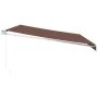 Toldo retráctil manual marrón 500x300 cm by , Awnings - Ref: Foro24-3215702, Price: 363,47 €, Discount: -5%%