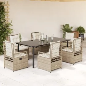 Comprar Set comedor de jardín 7 pzas con cojines