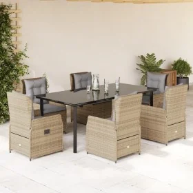 Comprar Set comedor de jardín 7 pzas con cojines