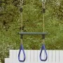 Barra trapecio con anillas de gimnasia niños acero azul y verde by , Accessories for swings and play structures - Ref: Foro24...