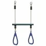 Barra trapecio con anillas de gimnasia niños acero azul y verde by , Accessories for swings and play structures - Ref: Foro24...