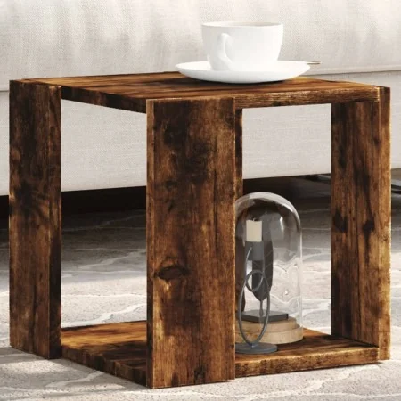 Mesa de centro madera de ingeniería roble ahumado 32x32x30 cm by , Coffee table - Ref: Foro24-848147, Price: 28,99 €, Discoun...