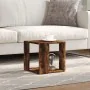 Mesa de centro madera de ingeniería roble ahumado 32x32x30 cm by , Coffee table - Ref: Foro24-848147, Price: 28,99 €, Discoun...