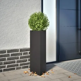 Jardineras triangulares 2 uds acero negro 30x26x75 cm von , Töpfe und Pflanzgefäße - Ref: Foro24-851144, Preis: 78,27 €, Raba...