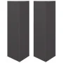 Jardineras triangulares 2 uds acero negro 30x26x75 cm by , Pots and planters - Ref: Foro24-851144, Price: 78,27 €, Discount: ...