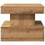 Mesa de centro con luces LED roble artisian 50x50x40 cm | Foro24.es | Tu tienda online para hogar, jardín y más Foro24.es