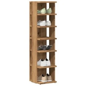 Muebles zapateros 2 uds madera roble artisan 28x27x102 cm by , Shoe racks and shoe organizers - Ref: Foro24-856667, Price: 86...
