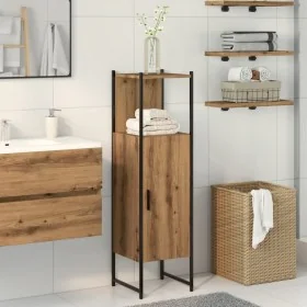 Armario de baño madera ingeniería roble artisan 33x33x120,5 cm by , bathroom vanities - Ref: Foro24-857707, Price: 72,93 €, D...