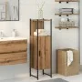 Armario de baño madera ingeniería roble artisan 33x33x120,5 cm by , bathroom vanities - Ref: Foro24-857707, Price: 72,93 €, D...