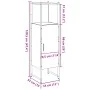 Armario de baño madera ingeniería roble artisan 33x33x120,5 cm by , bathroom vanities - Ref: Foro24-857707, Price: 72,93 €, D...
