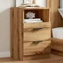 Mesitas noche 2 uds madera ingeniería roble artisan 40x36x65 cm by , Nightstands - Ref: Foro24-856847, Price: 129,81 €, Disco...