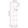 Estanterías para CD 2 uds madera envejecida 21x16x93,5 cm by , CD and DVD storage - Ref: Foro24-855838, Price: 46,91 €, Disco...