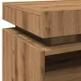 Mesitas de noche con luces LED 2 uds roble artisan 40x39x48,5cm by , Nightstands - Ref: Foro24-857661, Price: 128,22 €, Disco...