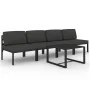 Set muebles de jardín 5 pzas y cojines aluminio gris antracita by , Garden sets - Ref: Foro24-3107786, Price: 834,86 €, Disco...