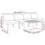 Set muebles de jardín 5 pzas y cojines aluminio gris antracita by , Garden sets - Ref: Foro24-3107786, Price: 834,86 €, Disco...