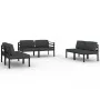 Set muebles de jardín 6 pzas y cojines aluminio gris antracita von , Gartensets - Ref: Foro24-3107802, Preis: 1,00 €, Rabatt:...