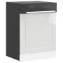 Panel lavavajillas Porto madera contrachapada blanco brillante de , Armarios de cocina - Ref: Foro24-854139, Precio: 38,43 €,...