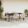 Juego de comedor de jardín 7 pzas con cojines ratán PE marrón by , Garden sets - Ref: Foro24-3334574, Price: 566,44 €, Discou...