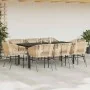 Juego comedor jardín 9 pzas cojines ratán sintético marrón by , Garden sets - Ref: Foro24-3334624, Price: 754,29 €, Discount:...