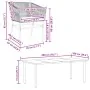 Juego comedor jardín 9 pzas cojines ratán sintético marrón by , Garden sets - Ref: Foro24-3334624, Price: 754,29 €, Discount:...
