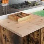 Armarios 2 uds para garaje madera ingeniería roble ahumado | Foro24.es | Tu tienda online para hogar, jardín y más Foro24.es