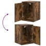Armarios 2 uds para garaje madera ingeniería roble ahumado | Foro24.es | Tu tienda online para hogar, jardín y más Foro24.es