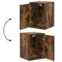 Armarios 2 uds para garaje madera ingeniería roble ahumado | Foro24.es | Tu tienda online para hogar, jardín y más Foro24.es