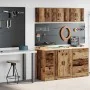 Armarios 2 uds para garaje madera ingeniería antigua madera | Foro24.es | Tu tienda online para hogar, jardín y más Foro24.es
