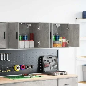 Armarios de pared 2 uds para garaje madera de