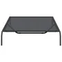 Cama elevada para perros negra 150x90x20 cm textilene y acero | Foro24.es | Tu tienda online para hogar, jardín y más Foro24.es