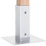 Bases para postes cuadradas 4 uds. Plata 51x51 mm von , Zaunpfosten - Ref: Foro24-42000002, Preis: 22,36 €, Rabatt: -5%%