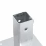Bases para postes cuadradas 4 uds. Plata 51x51 mm von , Zaunpfosten - Ref: Foro24-42000002, Preis: 22,36 €, Rabatt: -5%%
