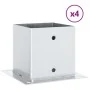 Bases para postes cuadradas 4 uds. Plata 141x141 mm von , Zaunpfosten - Ref: Foro24-42000016, Preis: 41,87 €, Rabatt: -5%%