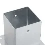 Bases para postes cuadradas 4 uds. Plata 121x121 mm | Foro24.es | Tu tienda online para hogar, jardín y más Foro24.es
