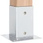 Bases para postes cuadradas 12 uds. Plata 81x81 mm von , Zaunpfosten - Ref: Foro24-42000009, Preis: 60,81 €, Rabatt: -5%%
