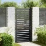 Puerta de jardín con cerradura de aluminio negra 100x180 cm | Foro24.es | Tu tienda online para hogar, jardín y más Foro24.es