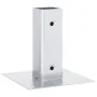 Bases para postes cuadradas 4 uds. Plata 46x46 mm von , Zaunpfosten - Ref: Foro24-42000000, Preis: 18,07 €, Rabatt: -5%%
