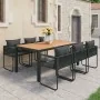 Set de comedor de jardín de 7 piezas PVC ratán negro y marrón von , Gartensets - Ref: Foro24-3060110, Preis: 693,33 €, Rabatt...