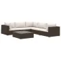 Set muebles de jardín 6 piezas y cojines ratán sintético marrón de , Conjuntos de jardín - Ref: Foro24-46769, Precio: 700,35 ...