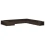 Set muebles de jardín 11 pzas y cojines ratán sintético marrón by , Garden sets - Ref: Foro24-46826, Price: 836,96 €, Discoun...