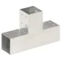 Conectores de postes en T 4 uds metal galvanizado 81x81 mm by , fence posts - Ref: Foro24-145464, Price: 60,77 €, Discount: -5%%