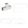 Conectores de postes en T 4 uds metal galvanizado 81x81 mm by , fence posts - Ref: Foro24-145464, Price: 60,77 €, Discount: -5%%